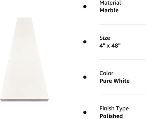 Buy Tenedos Solid White Engineered Marble Threshold Saddle Polished ...