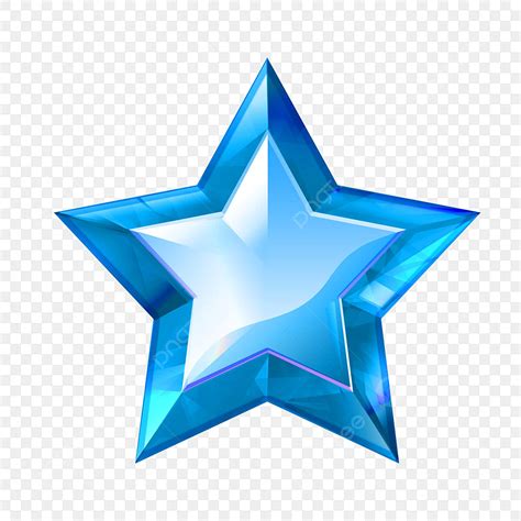 Diamond Stars Clipart PNG Images, Blue Star Gemstone Diamond, Blue ...