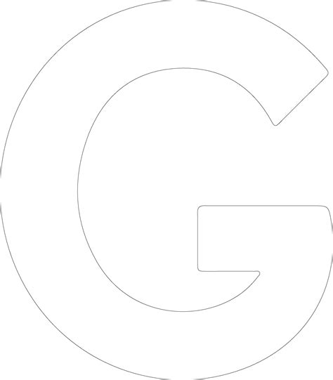 Letter G outline silhouette 38485386 Vector Art at Vecteezy