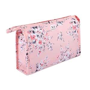 NFI essentials PU Floral Print Makeup Pouch for Women Cosmetics Bag ...
