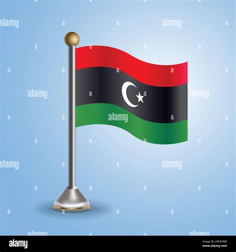 State table flag of Kingdom of Libya. National symbol, vector illustration Stock Vector Image ...