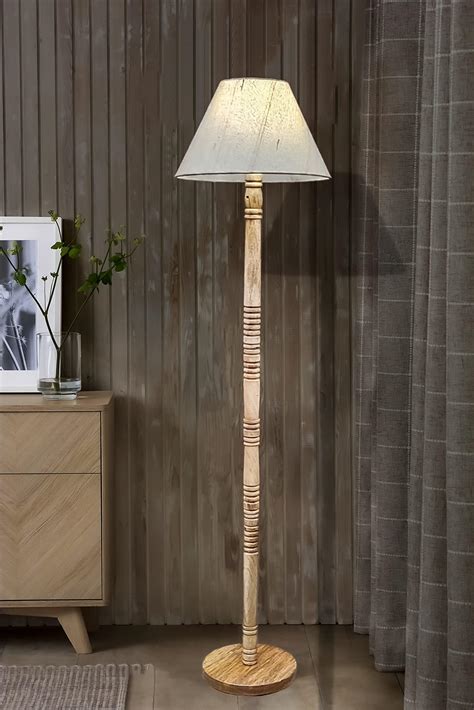 Creeper Art // Antique Wooden Floor Lamp for Living Room Lamp for ...