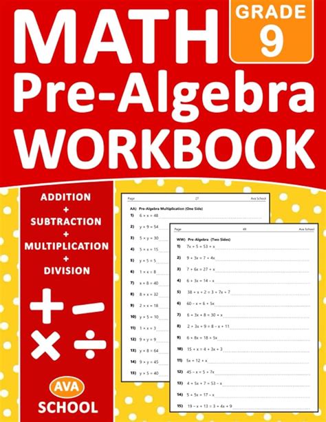 Image result for 9th Grade Math Printables