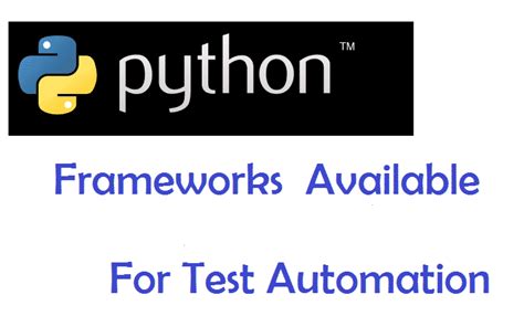 Image result for Python Test Framework