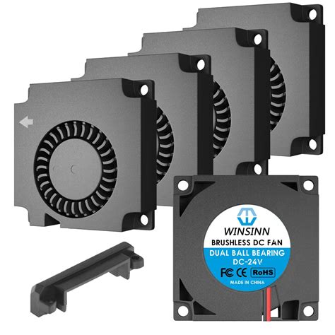 WINSINN 40mm Blower Fan 24V, Ender 3 Fan Upgrade 24 Volt Fans Blower ...