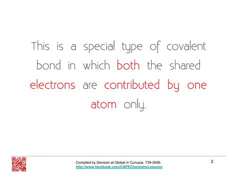 Introduction To The Dative Covalent Bond | PDF