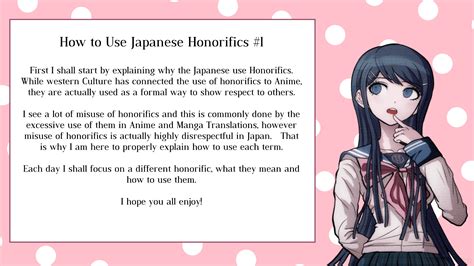 Japanese Honorifics