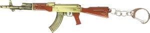 Prosper PUBG Best of Metal AK-47 gold color Gun Key Chain Price in ...