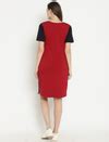 Maternity Stretchy T-shirt Dress- Navy Blue