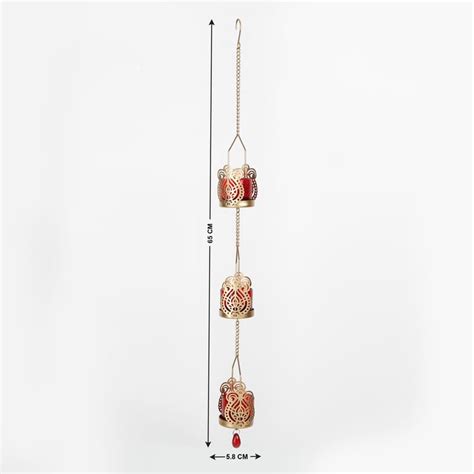 Buy Shalimar Metal 3-Tier Hanging T-Light Holder from Home Centre at ...