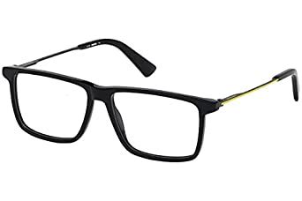 Diesel Black Rectangular Full Rim Frames for Men - DL5312 55 001 ...