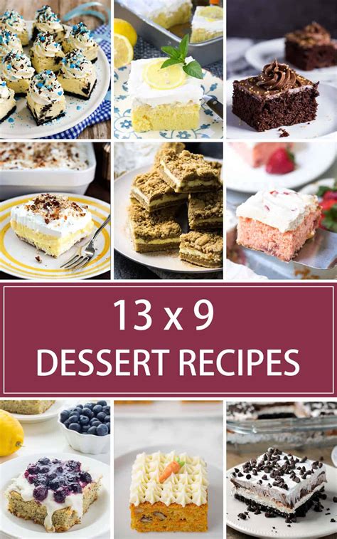 13 x 9 Dessert Recipes for a Crowd | Valerie's Kitchen