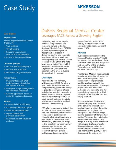 Calaméo - DuBois Regional Medical Center case study