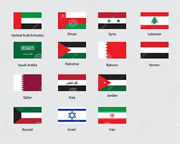 Middle Eastern Flags by Country 的图像结果