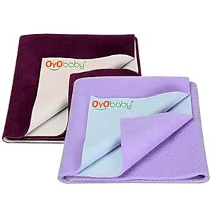 Buy OYO BABY Waterproof Baby Bed Protector Dry Sheets for New Born ...