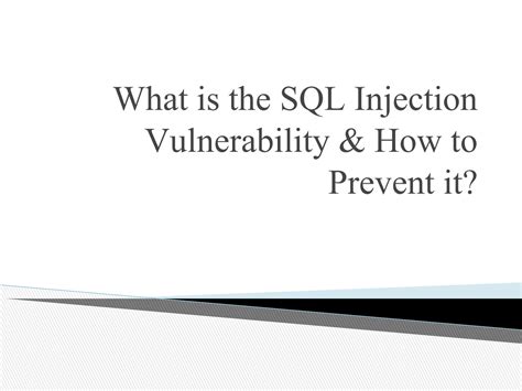 Image result for SQL Injection Vulnerability