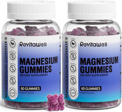 Amazon.com: Magnesium Gummies with 2100mg Magnesium Glycinate ...