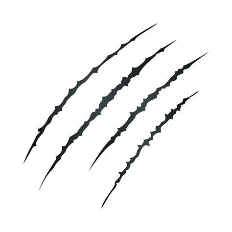 Claw Mark Stencil - 6.5 x 6.5 inch (L) - Reusable Animal Scratch Marks ...