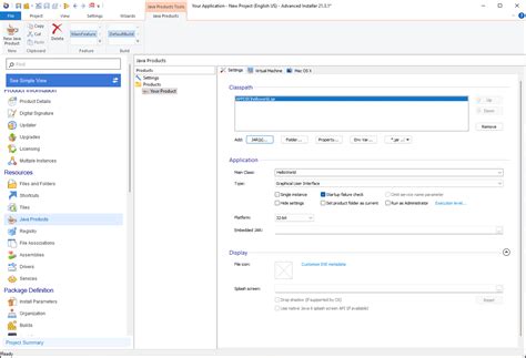 Installer Application Java 的图像结果