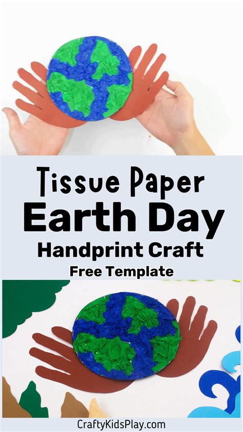 Handprint Paper Plate Earth Craft | Earth craft, Paper plates, Earth ...