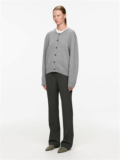Wool-Blend Cardigan - Grey - ARKET