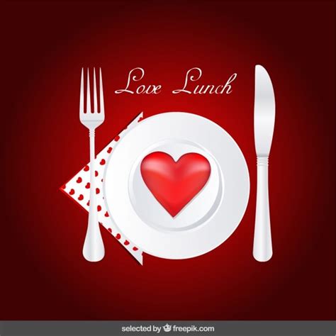 Liebe-Mittagessen | Kostenlose Vektor