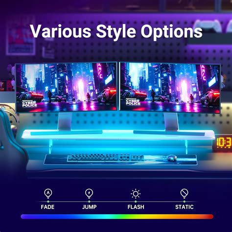 AFOOYO Monitor Stand Riser,31.5-Inch LED Light Wood India | Ubuy