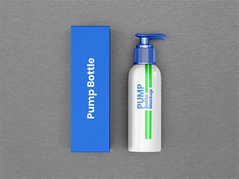 Free Pump Dispenser Bottle & Packaging Mockup PSD Set - Good Mockups