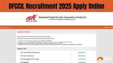 DFCCIL Recruitment 2025: Apply Online for 642 Vacancies at dfccil.com ...