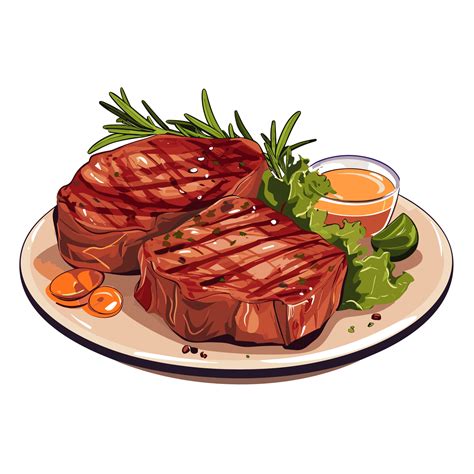 Grilled Steak Clipart
