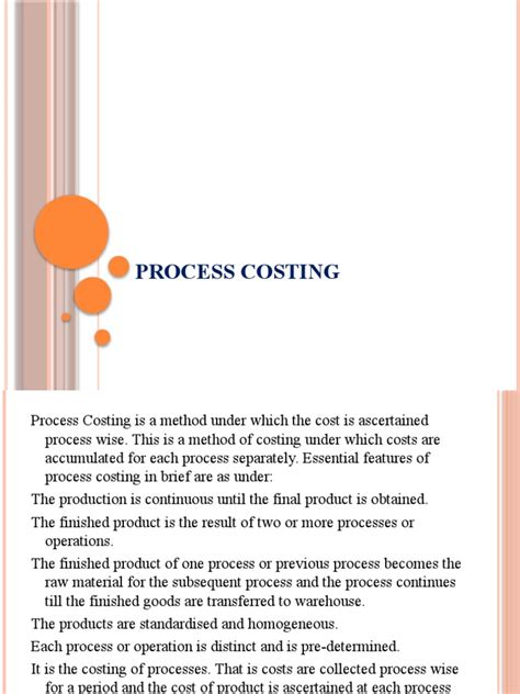 Process Costing Procedure 的图像结果