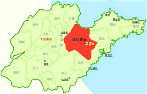 山东潍坊地图高清版