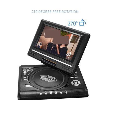 Mini DVD Player 7.8 Inch Desktop Digital Smart TV CD EVD Disc Players ...