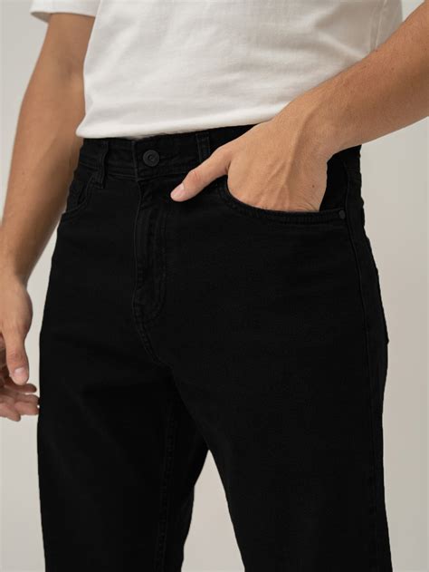 Buy Phantom Black Relaxed Fit Jeans In India