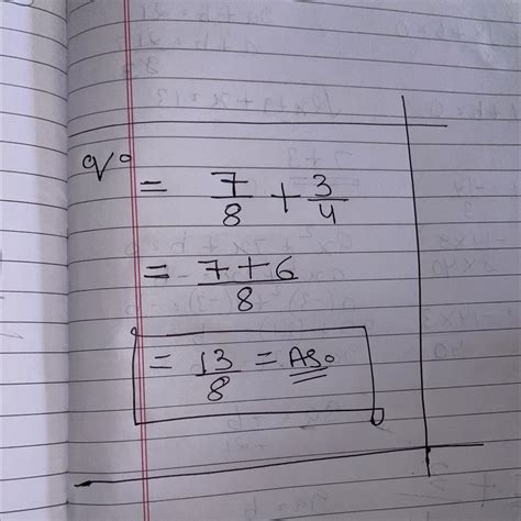भिन्नों का योग. 7/8+3/4 - Brainly.in