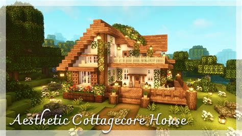 Cute Cottagecore Minecraft House Tutorial 的图像结果