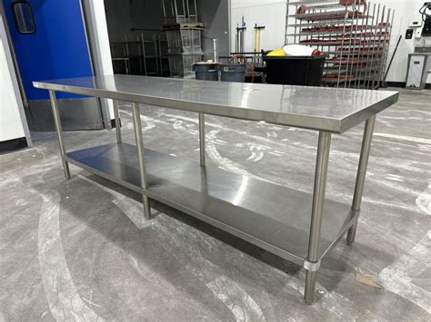 Stainless Steel Prep Table - 8ft x 2.5ft
