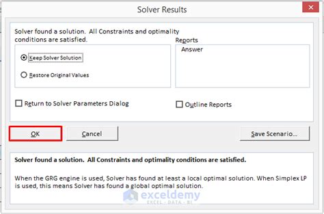Image result for Excel Solver Problem Integer Programming