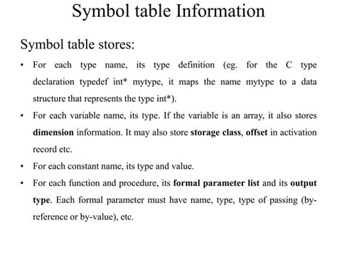 Image result for Symbol Table in Compiler Design Drawing