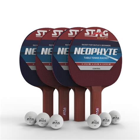 Buy Stag Iconic Neophyte Beginner Series Table Tennis (T.T) PlaySet ...