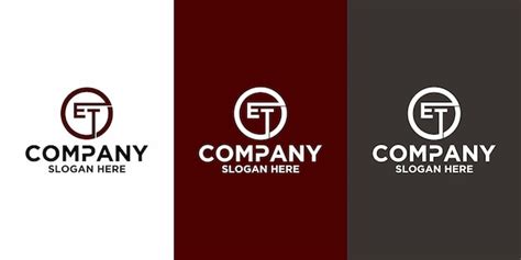 Initial letter et logo vector design template | Premium Vector