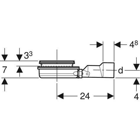 Geberit base unit for Varino floor drain, horizontal, d50/63 | Geberit ...