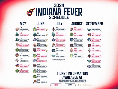 Download 2024 Fever Schedule Wallpapers
