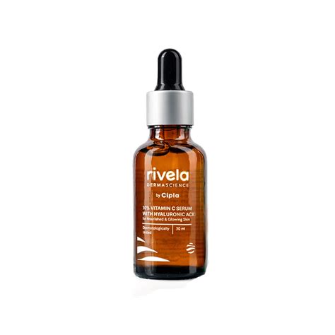 Rivela Dermascience 10% Vitamin C with Hyaluronic Acid Serum 30ml ...