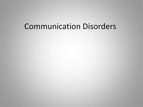 Image result for Communication Disorders Examples