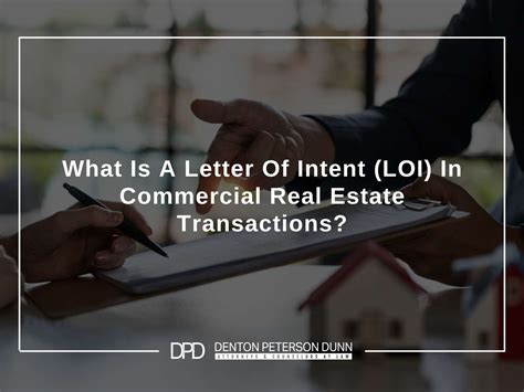 A Letter Of Intent (LOI) In Commercial Real Estate Transactions