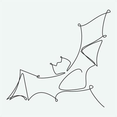 Image result for Bat Sign Thin Line