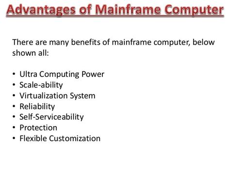 Image result for Features of a Mainframe Computer