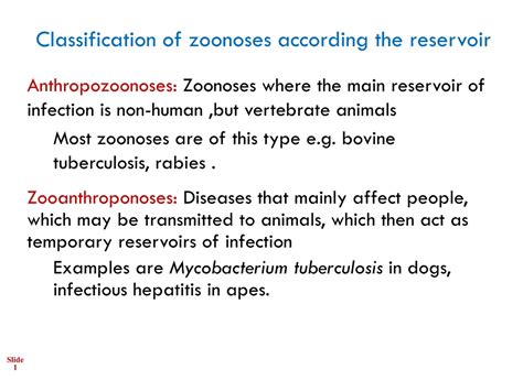 PPT - بسم الله الرحمن الرحيم Zoonoses Disease Lecture-1 Introduction PowerPoint Presentation ... - classification of zoonotic diseases