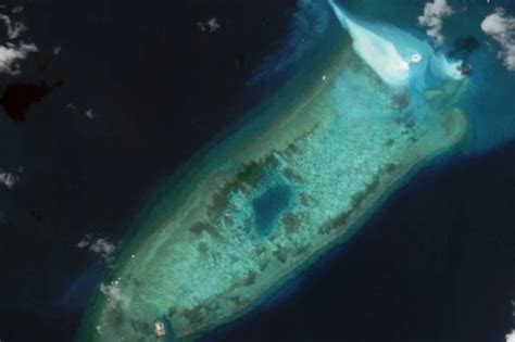 南海“吹沙填海工程”现状：美济礁已成“美济岛”，太美了！|南海|美济礁|太美_新浪新闻